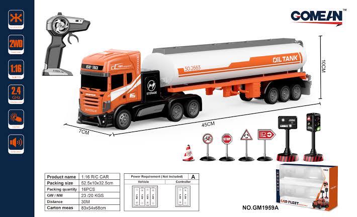 Remote Controlled (RC) Tanker Truck Set