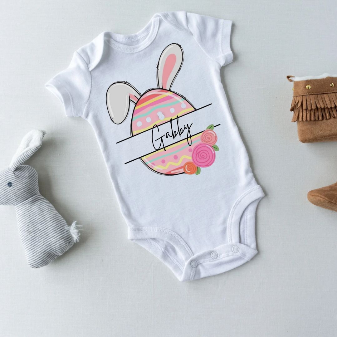 Personalised Easter-Themed Baby Vest