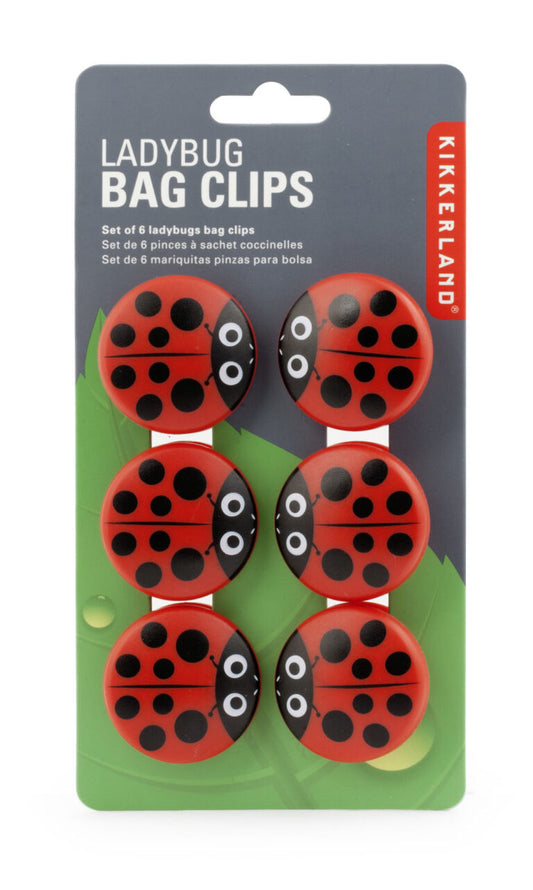 Ladybug Bag Clips (Set of 6)