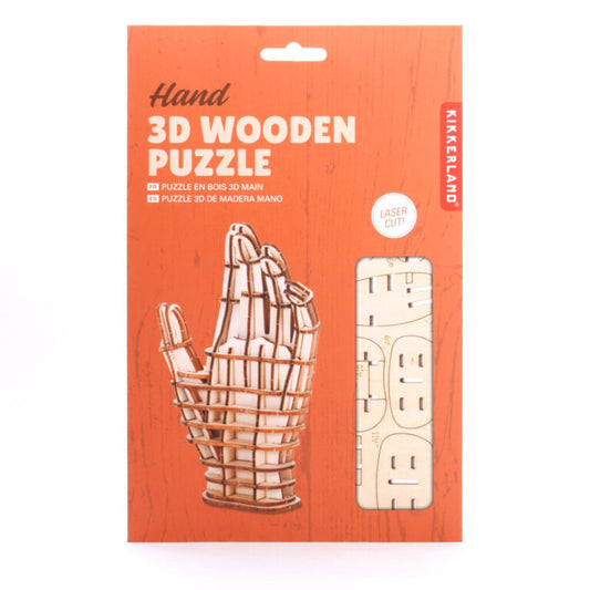 3D Wooden Puzzle - Hand