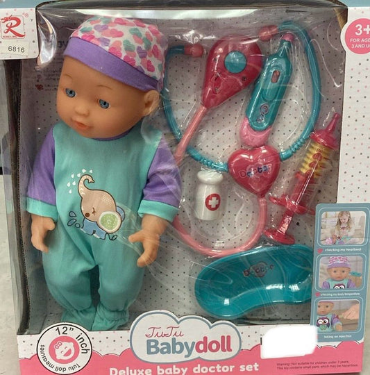 Deluxe Baby Doll Doctor Set