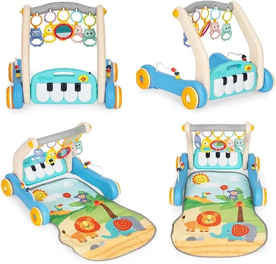 2in1 Piano Playmat & Baby Walker