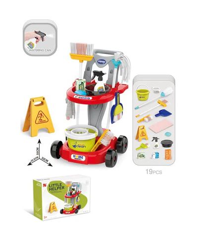 Cleaning Trolley Play Set