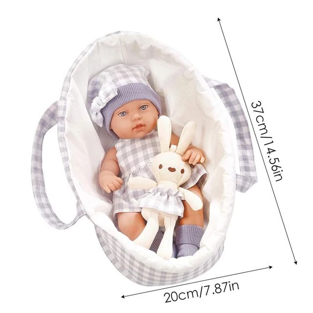 Baby Doll with Cradle (38cm)