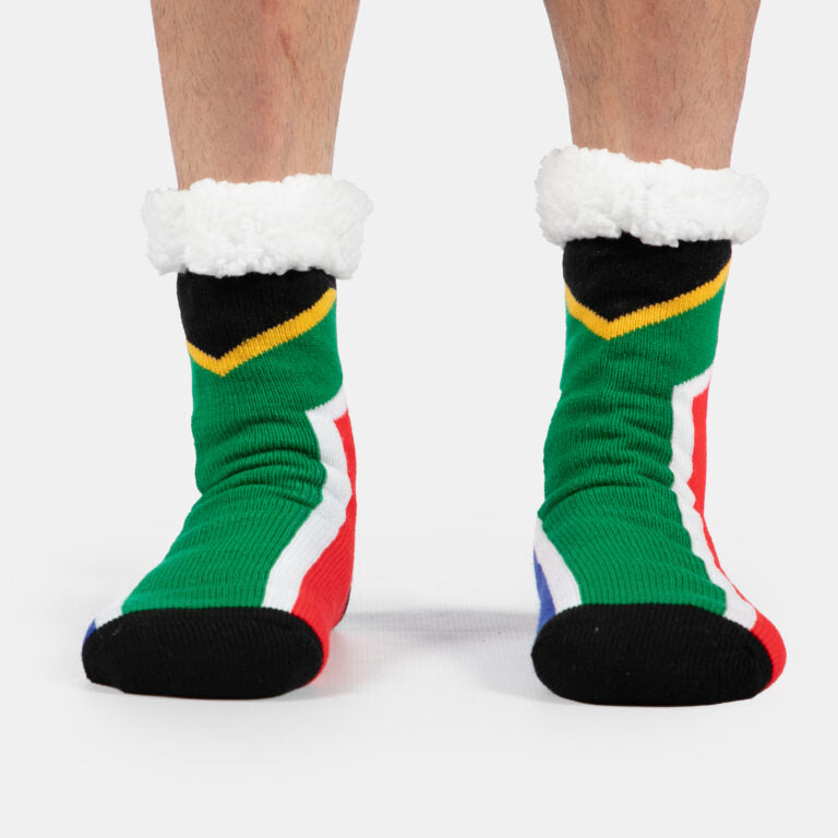 South African Flag Slipper Socks