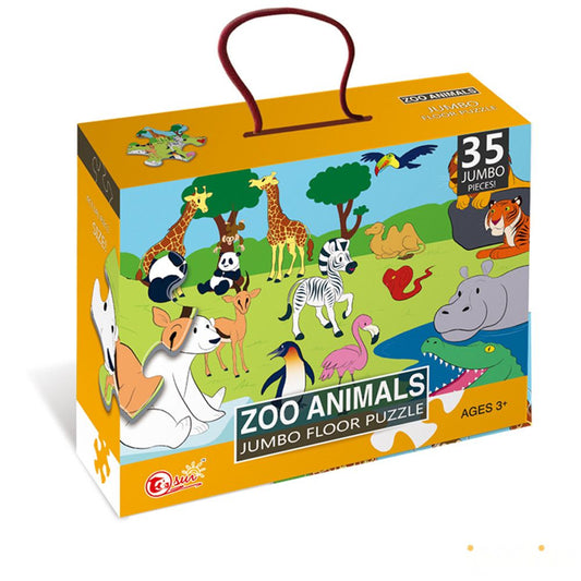 Zoo Animals Jumbo Floor Puzzle (35 Pieces)