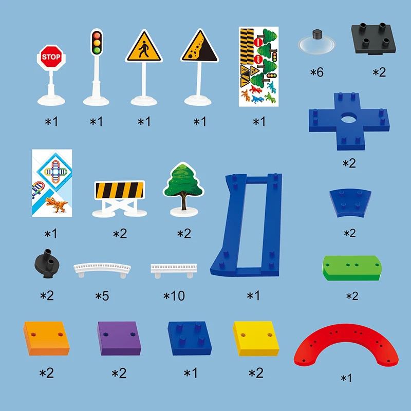 Dinosaur Track Set (51 Pieces)