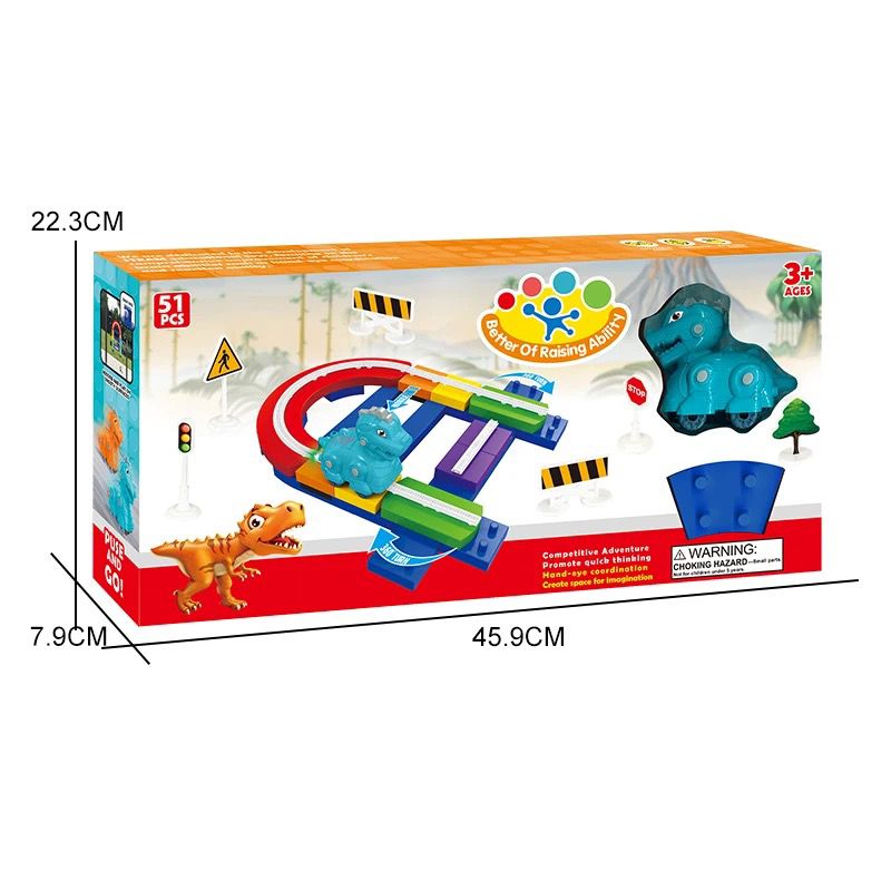 Dinosaur Track Set (51 Pieces)