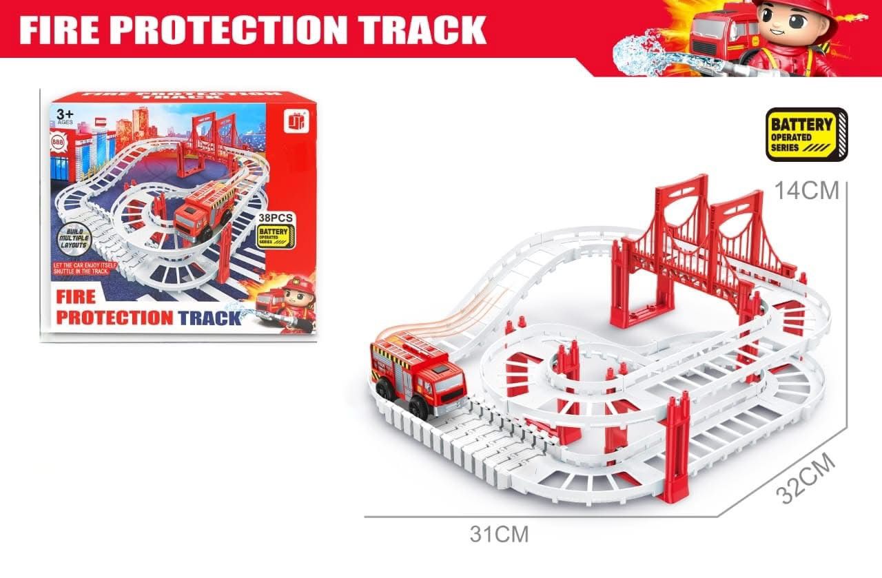 Firefighter Track Play Set