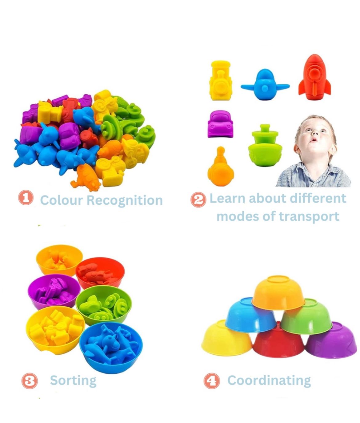 Transport - Colour, Counting, Matching & Sorting Kit