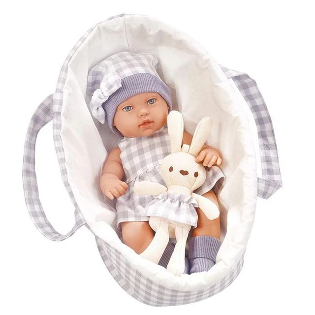 Baby Doll with Cradle (38cm)