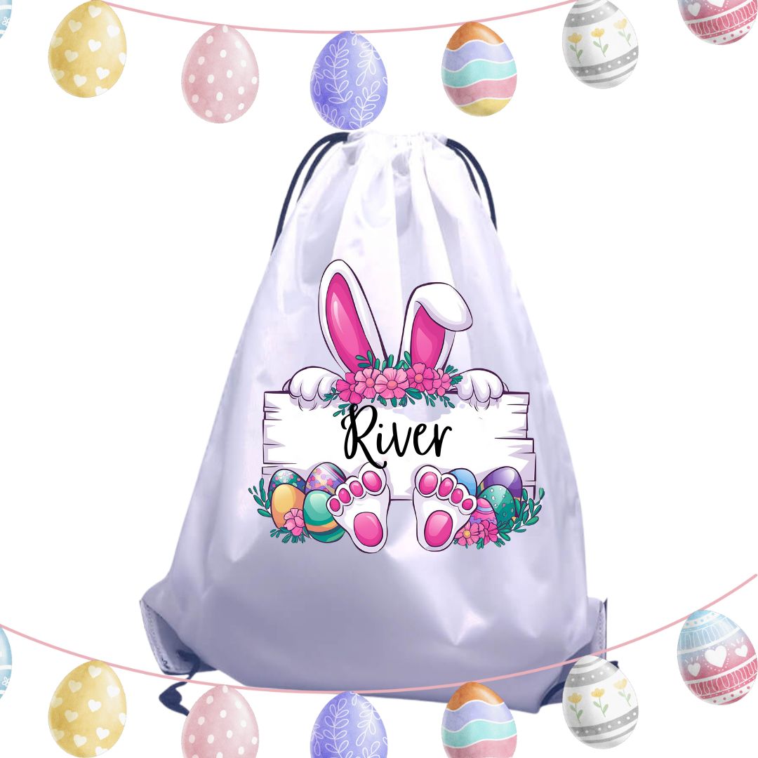 Personalised Easter-Themed Drawstring Bag