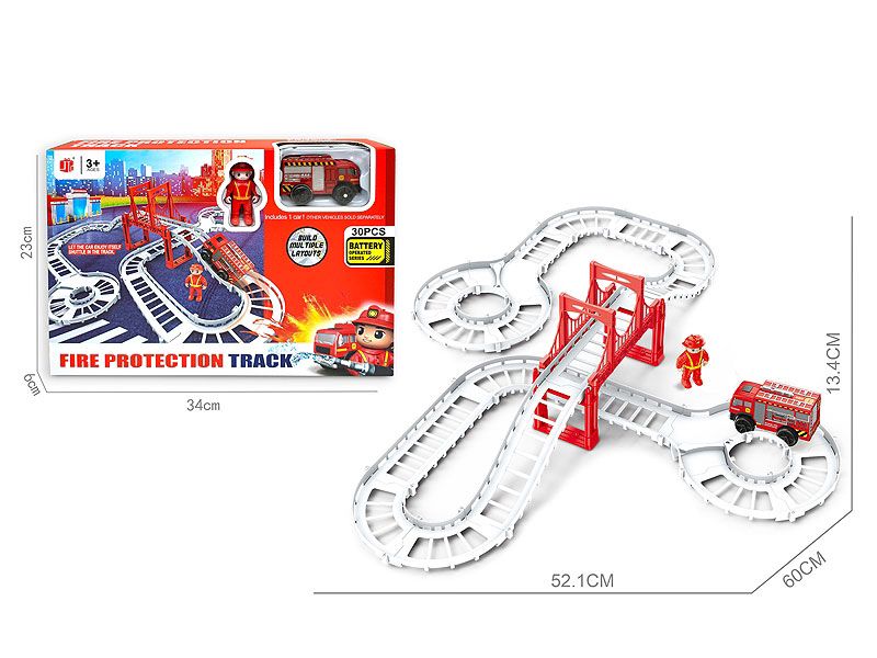 Firefighter Track Play Set