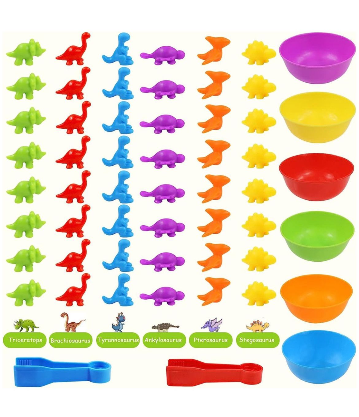 Dinosaurs - Colour, Counting, Matching & Sorting Kit