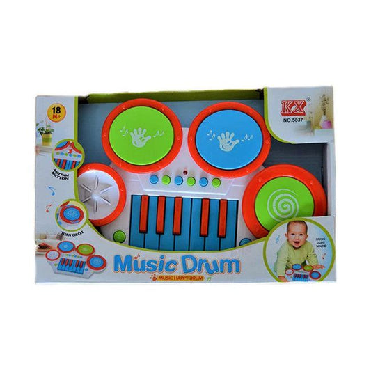 Piano Keyboard & Drum Play Set