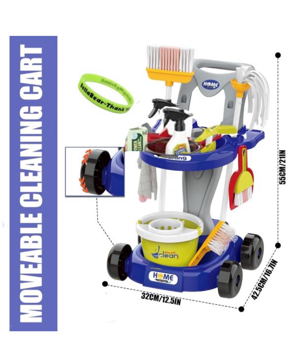 Cleaning Trolley Play Set