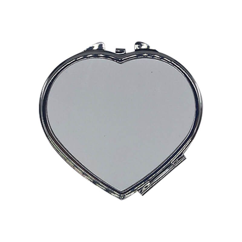 Personalised Heart-Shape Compact Mirror