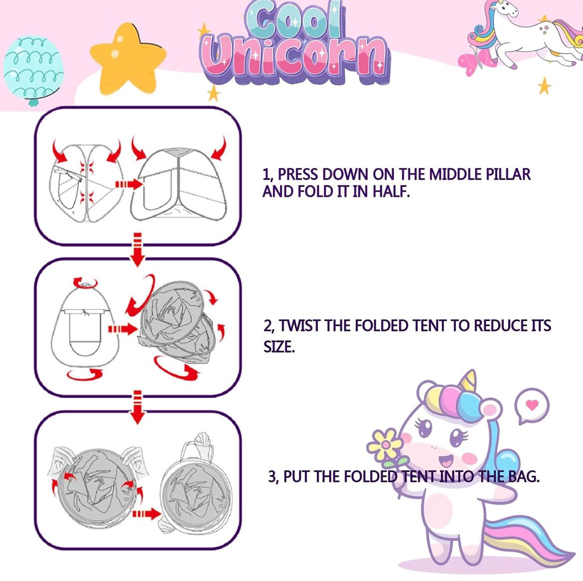 Unicorn Play Tent