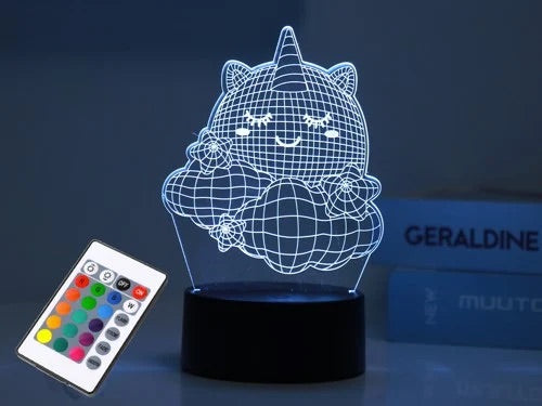 3D LED Unicorn Night Light