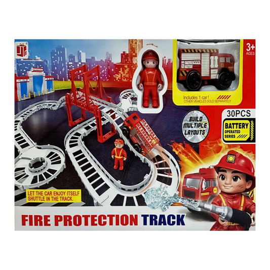 Firefighter Track Play Set