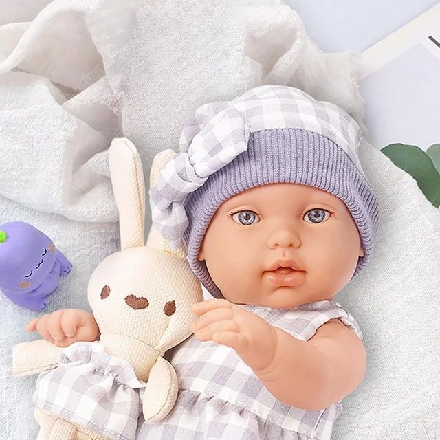 Baby Doll with Cradle (38cm)