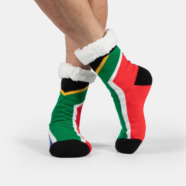 South African Flag Slipper Socks