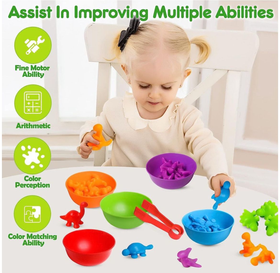 Dinosaurs - Colour, Counting, Matching & Sorting Kit