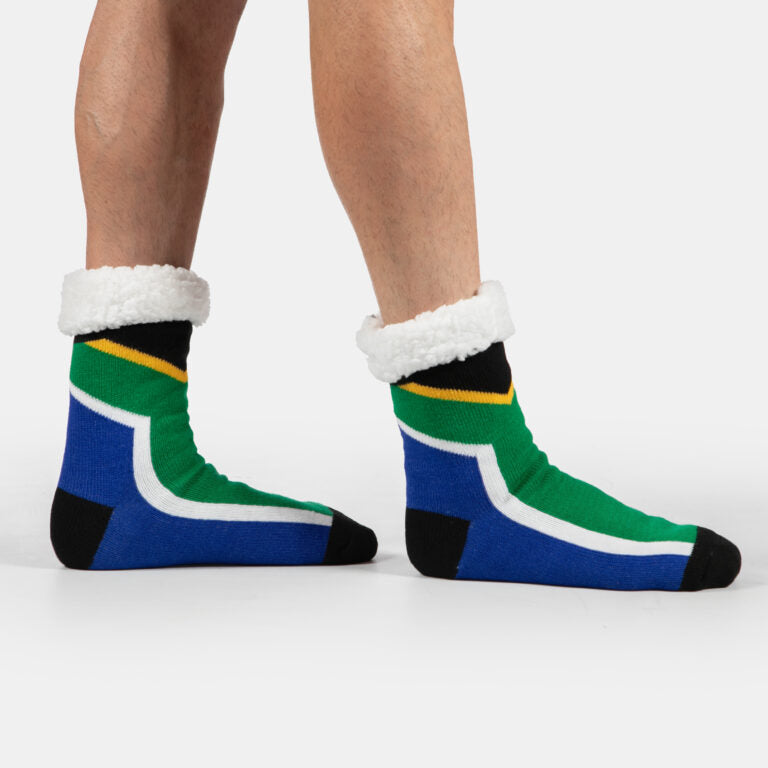 South African Flag Slipper Socks