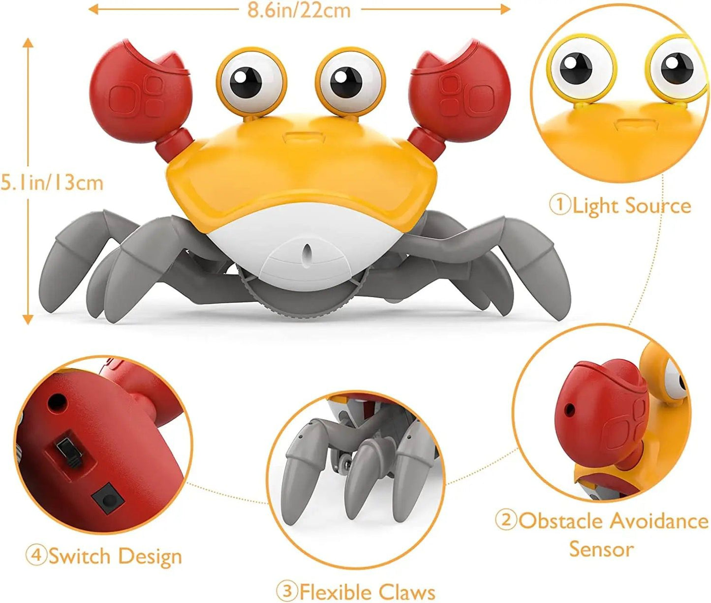 Crawling Crab Interactive Activity Toy