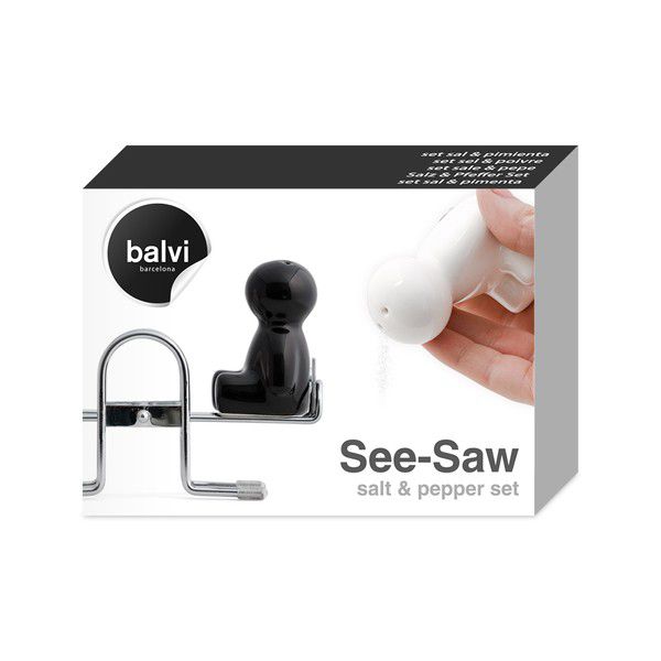 Ceramic Salt & Pepper Set - See-Saw Set