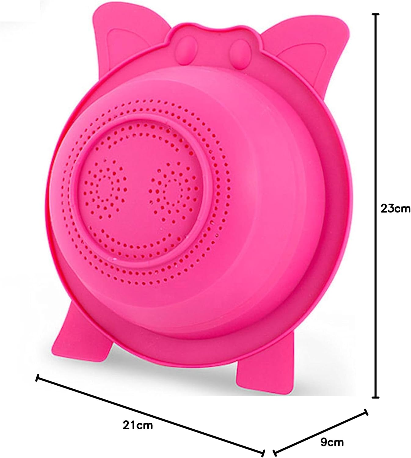 Oink! Collapsible Silicone Colander