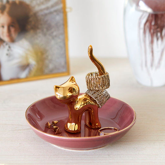 Ring & Jewellery Holder - Gatto (Gold)