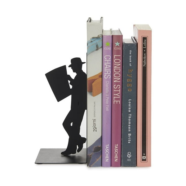 The Reader Metal Book End