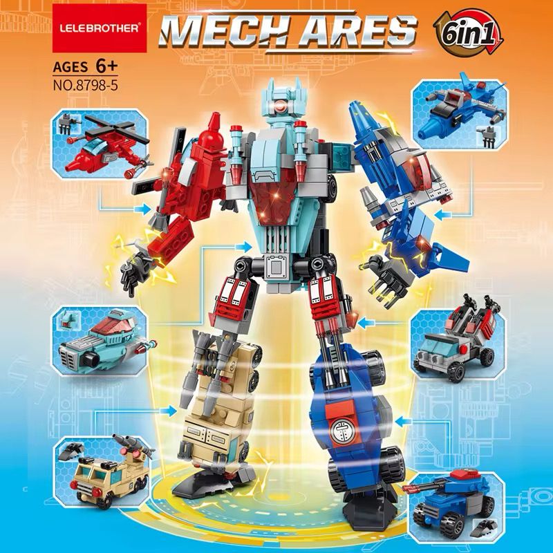 Mech Ares 6-in-1 Building Robot