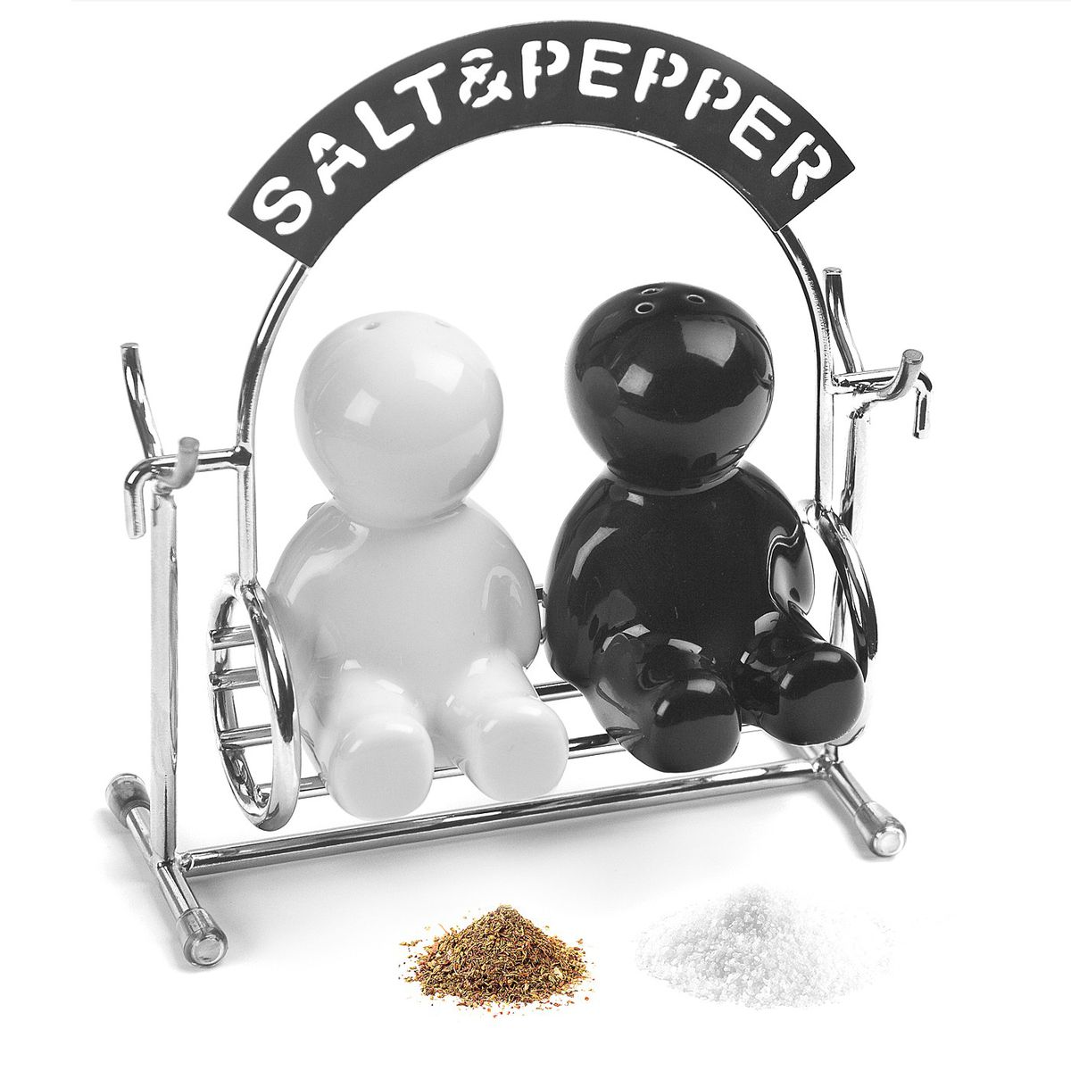 Ceramic Salt & Pepper Set - Swing Set