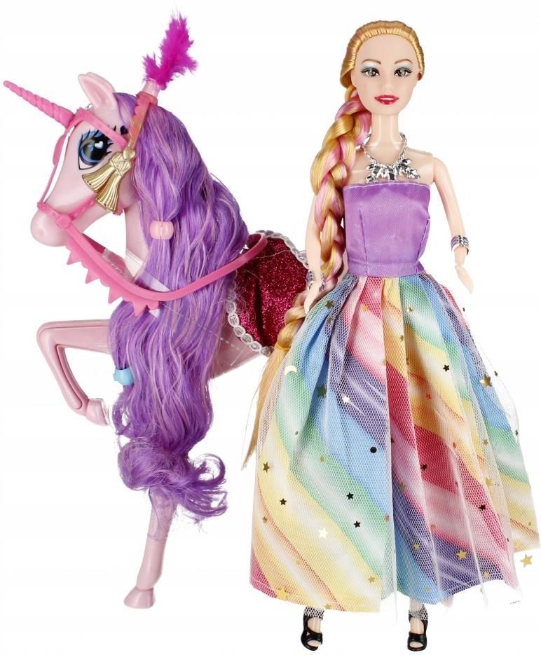 Bonny Pink Doll & Unicorn Play Set