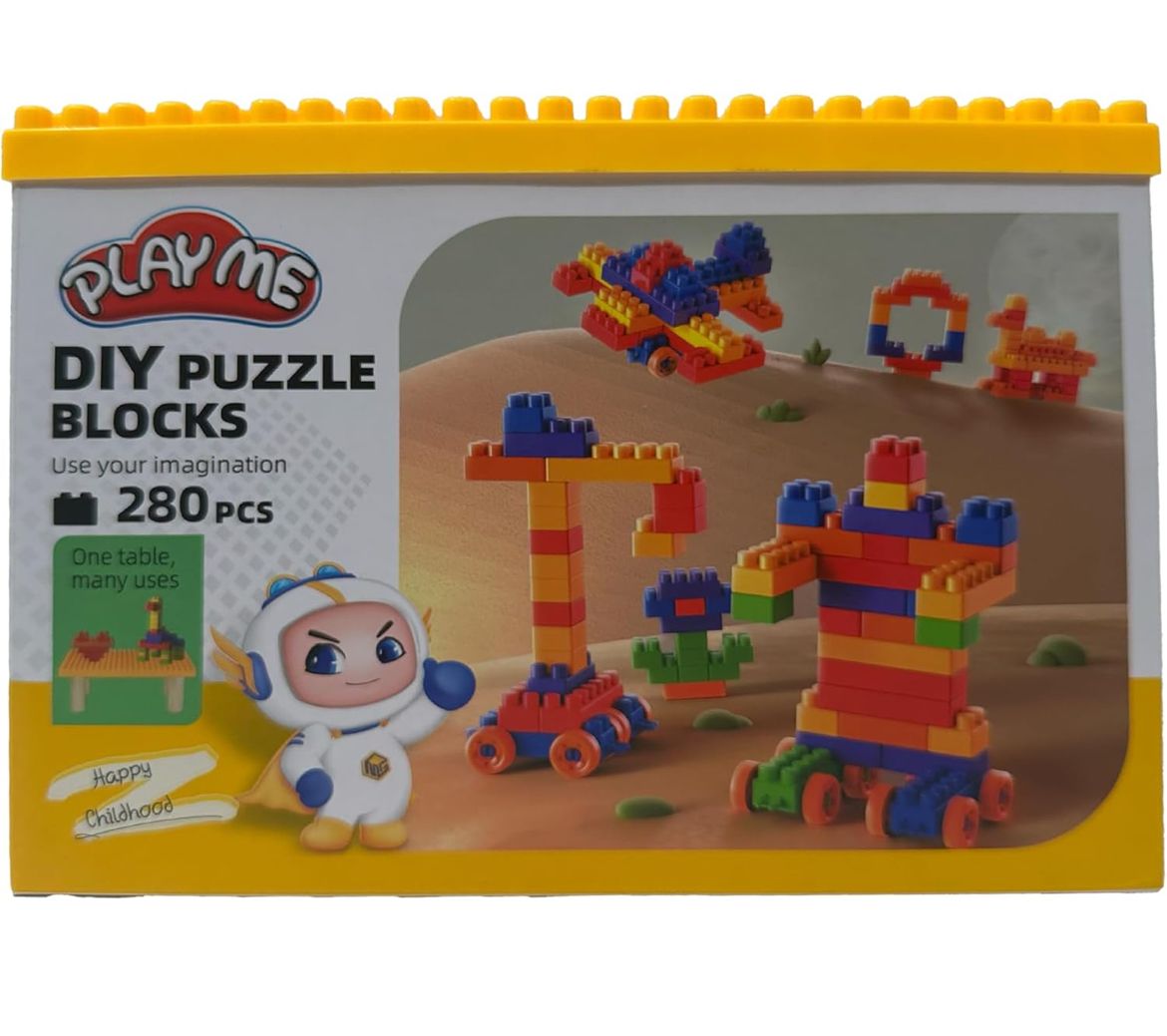 2-in-1 DIY Plastic Building Blocks Set