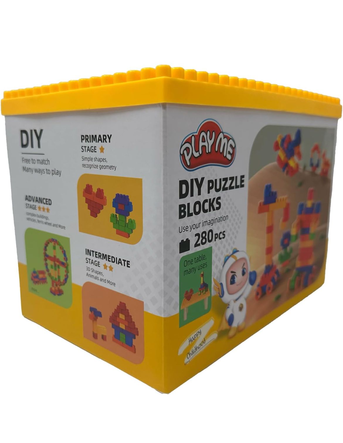 2-in-1 DIY Plastic Building Blocks Set