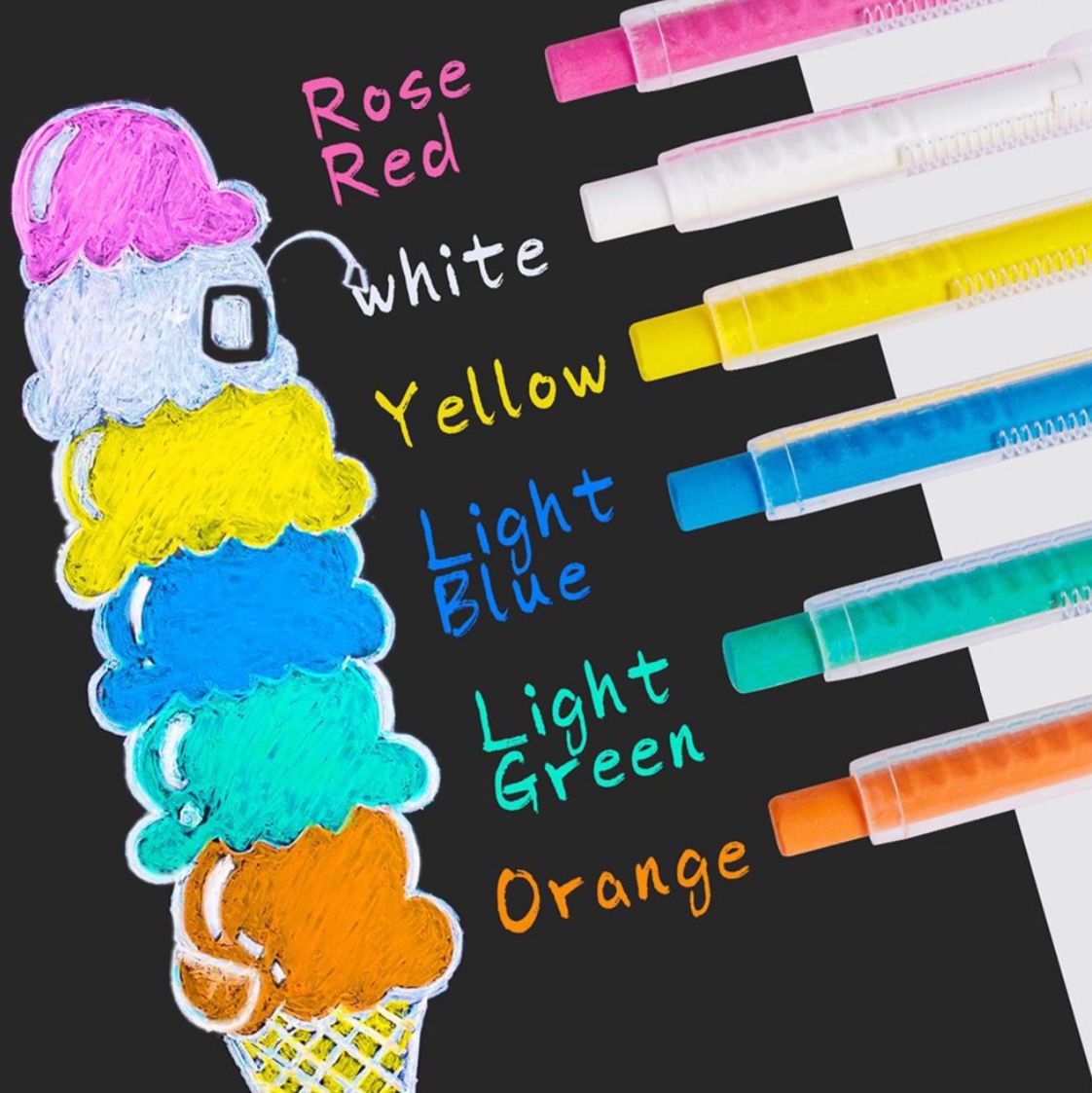 Water-Based Chalk (Set of 6)