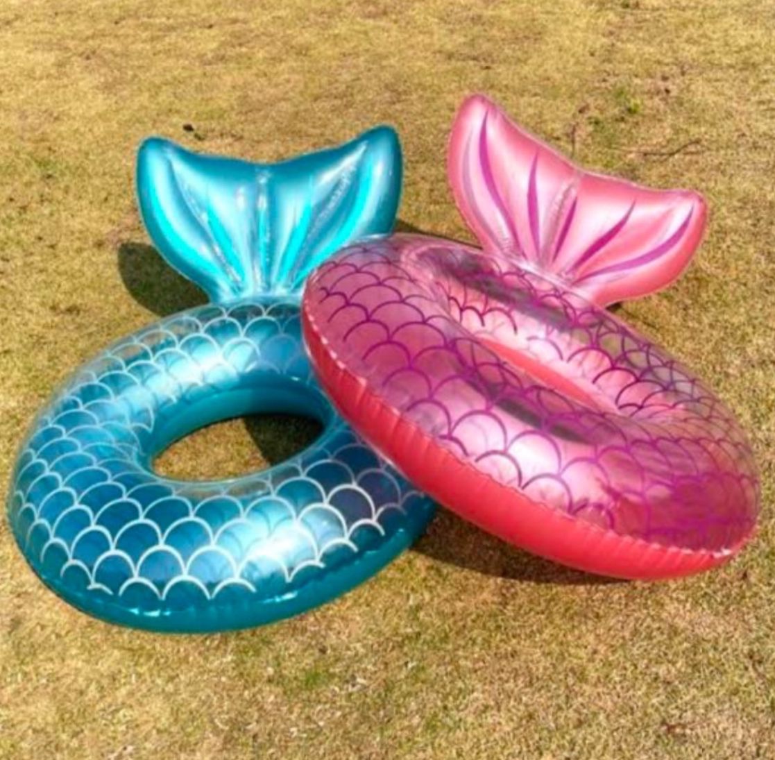 Mermaid Tail Inflatable Pool Ring