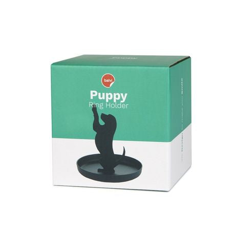 Metal Ring & Jewellery Holder - Black Dog