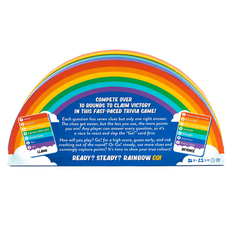 Rainbow Go! Trivia Game