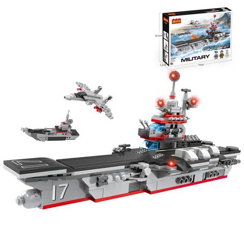 Navy Warship Building Blocks Set (594 Pieces)