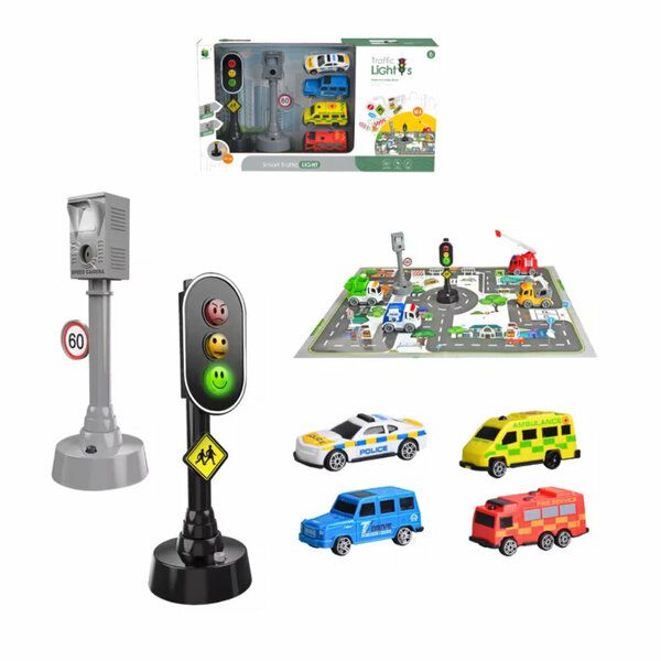 Roadside Car & Road Playset