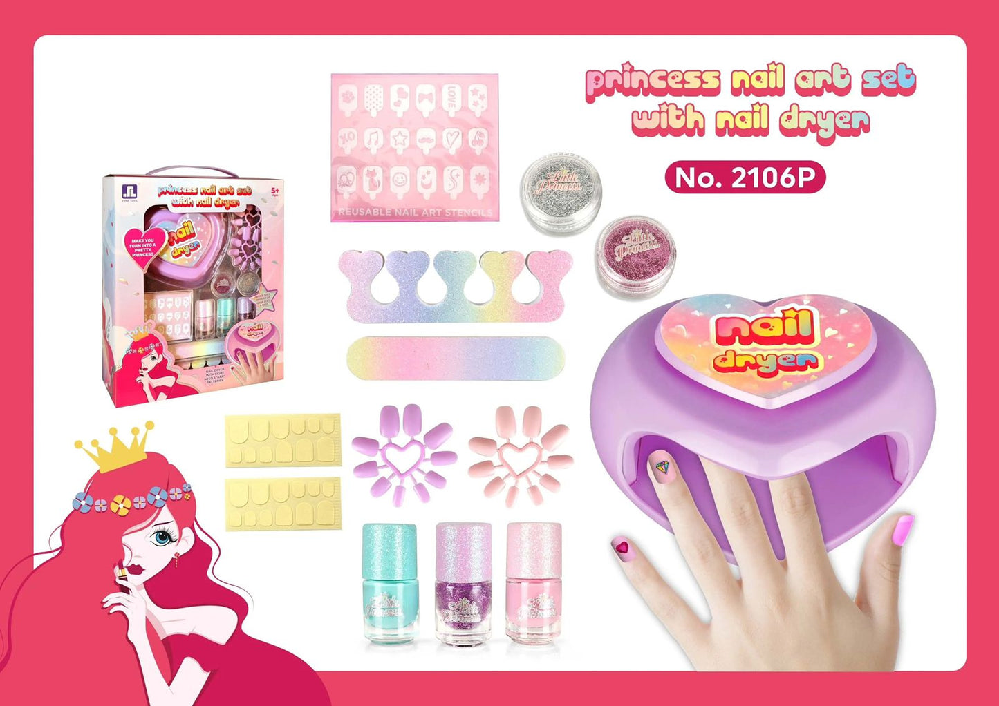 Princess Nail Art Set