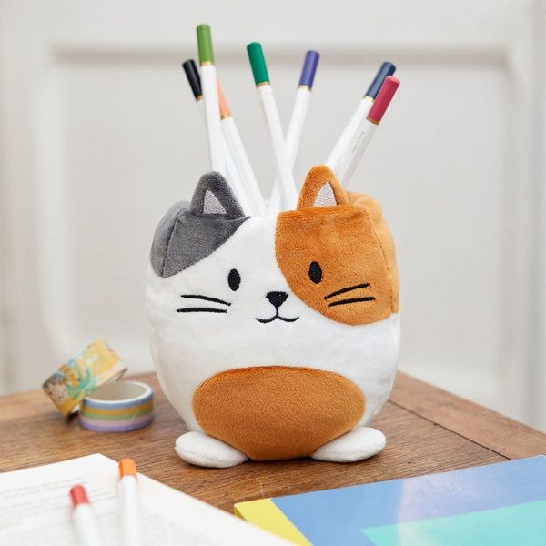 Fluffy Plush Stationery Holder