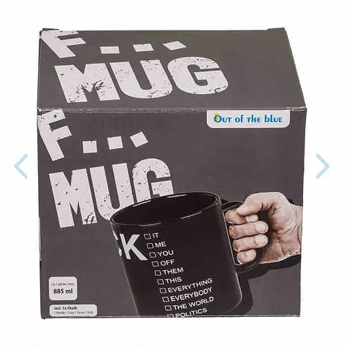 Fxxx Chalkboard Stoneware Mug