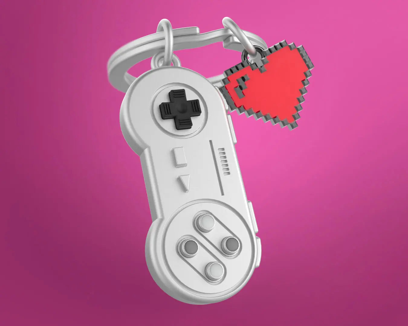 Stainless Steel Keyring - Game Controller