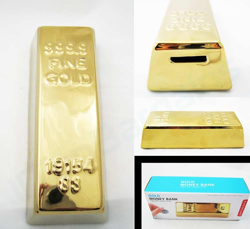 Gold Bar Money Bank