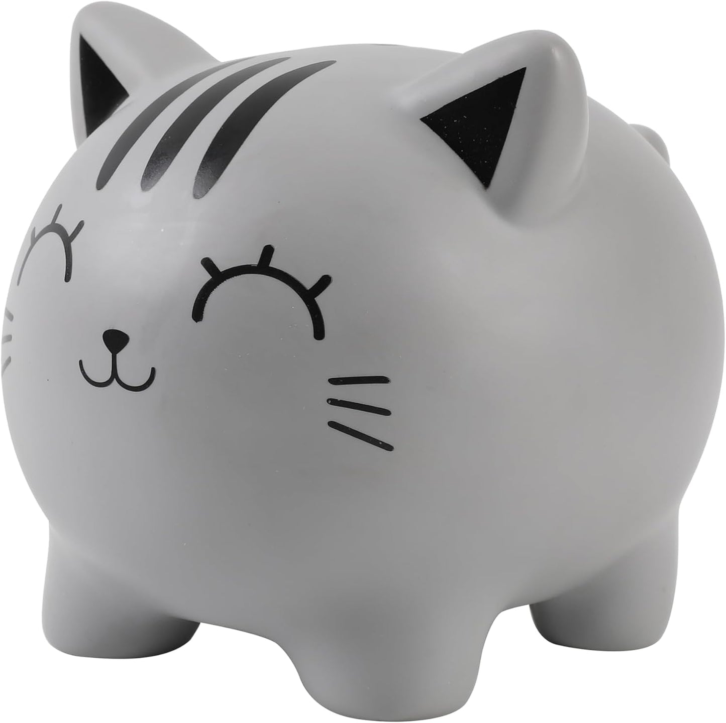 Grey Cat Piggy Bank